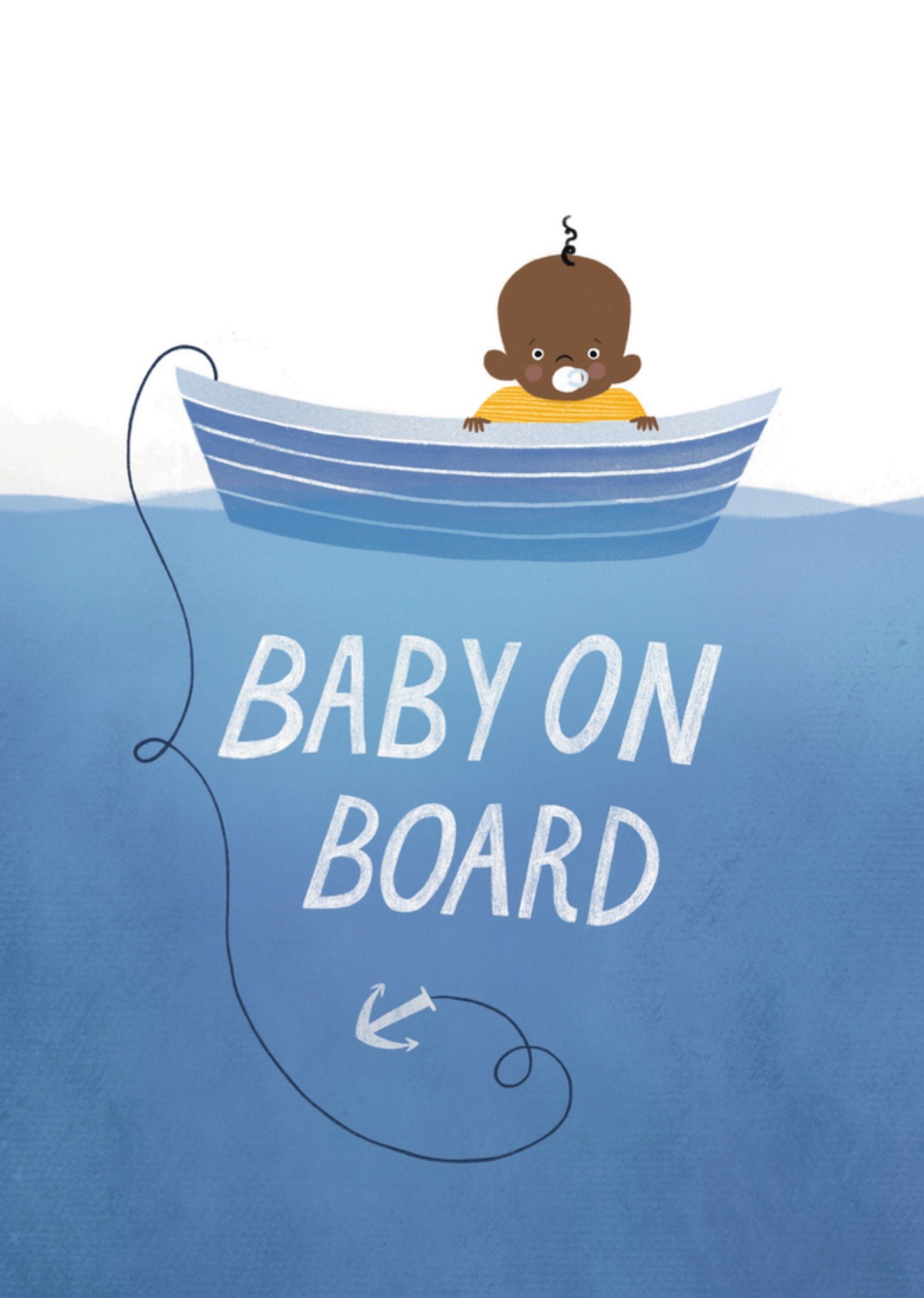 Zwangerschapskaart bootje Kaart The Cardy Club