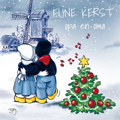 Old Dutch | Kerstkaart | Fijne Kerst Opa en Oma
