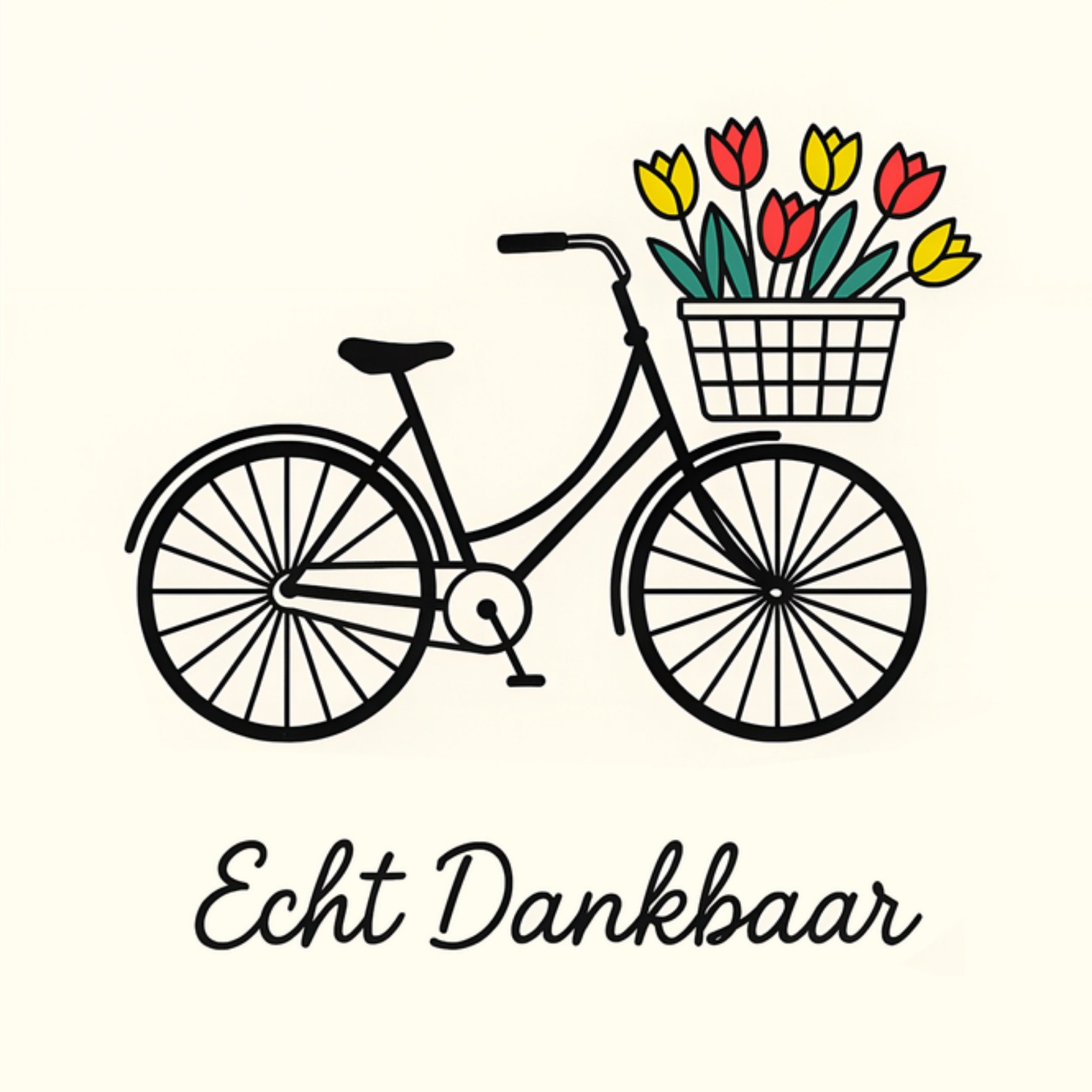 Greetz Bedanktkaart Echt dankbaar Vierkant