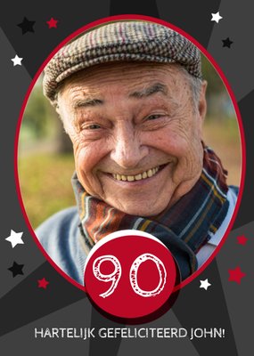 Sterren Foto Upload 90e Verjaardag Kaart