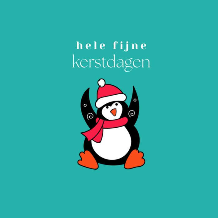 Studio Marloes | Kerstkaart | Pinguin