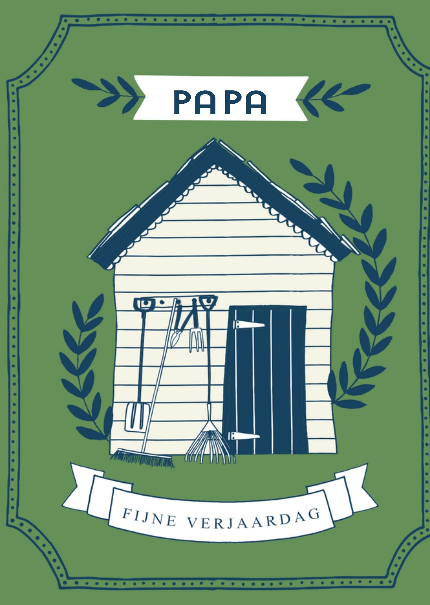 Verjaardagskaart Tuinhuisje Greetz