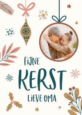 Papercute | Kerstkaart | Lieve Oma | Met foto