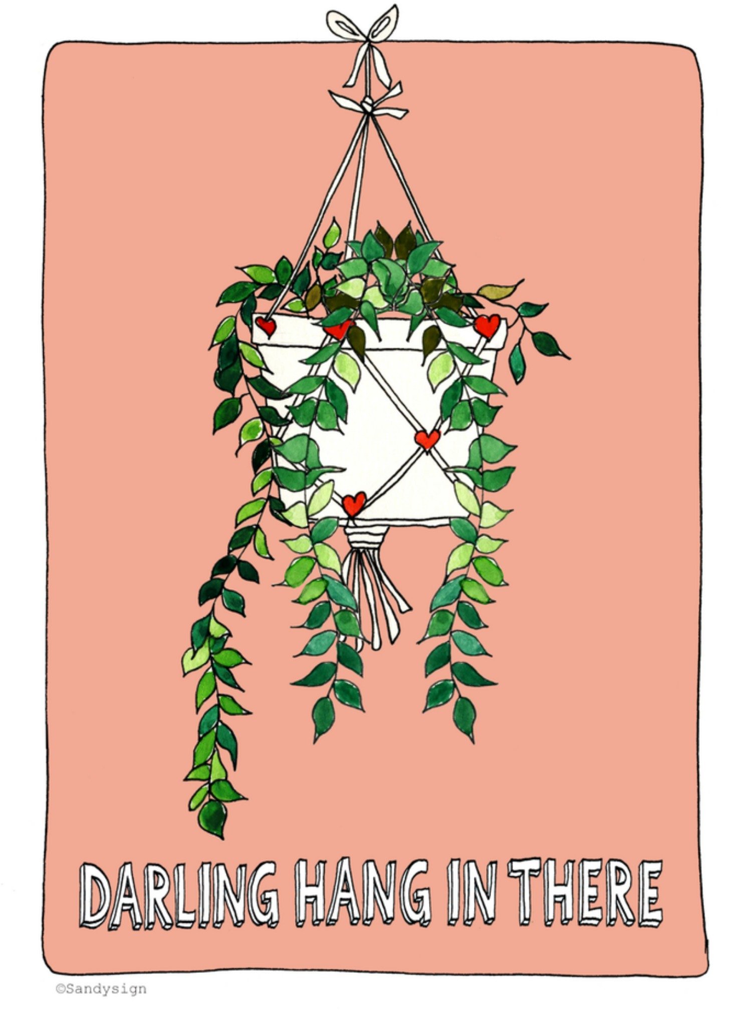 Succeskaart plantje Kaart Sandysign