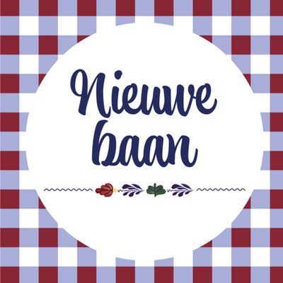 Boerenbont | Nieuwe baan kaart | Fleurig