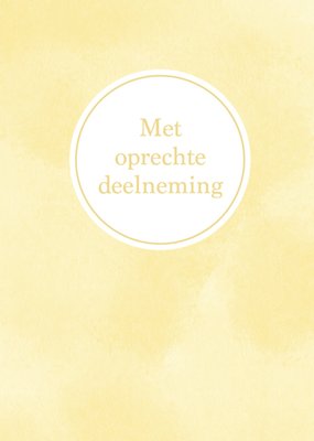 Greetz | Condoleancekaart | Met oprechte deelneming