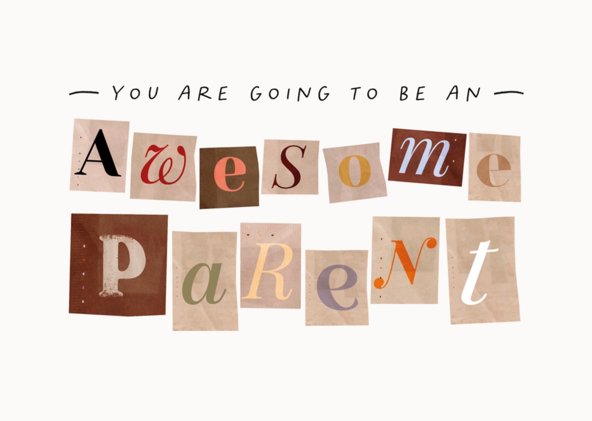 Zwangerschapskaart awesome parent Kaart Melolelo