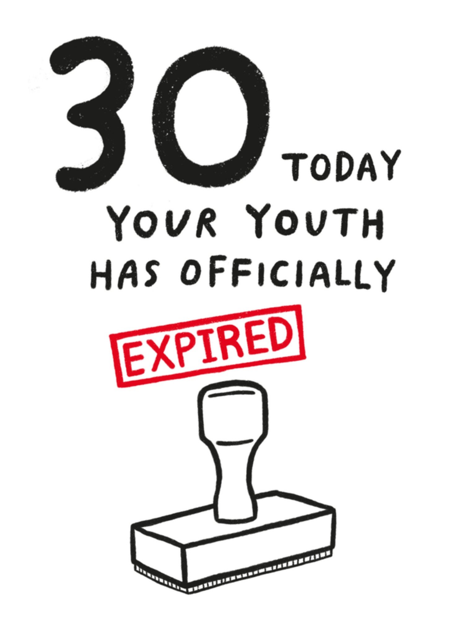 Verjaardagskaart 30 jaar Kaart Pigment