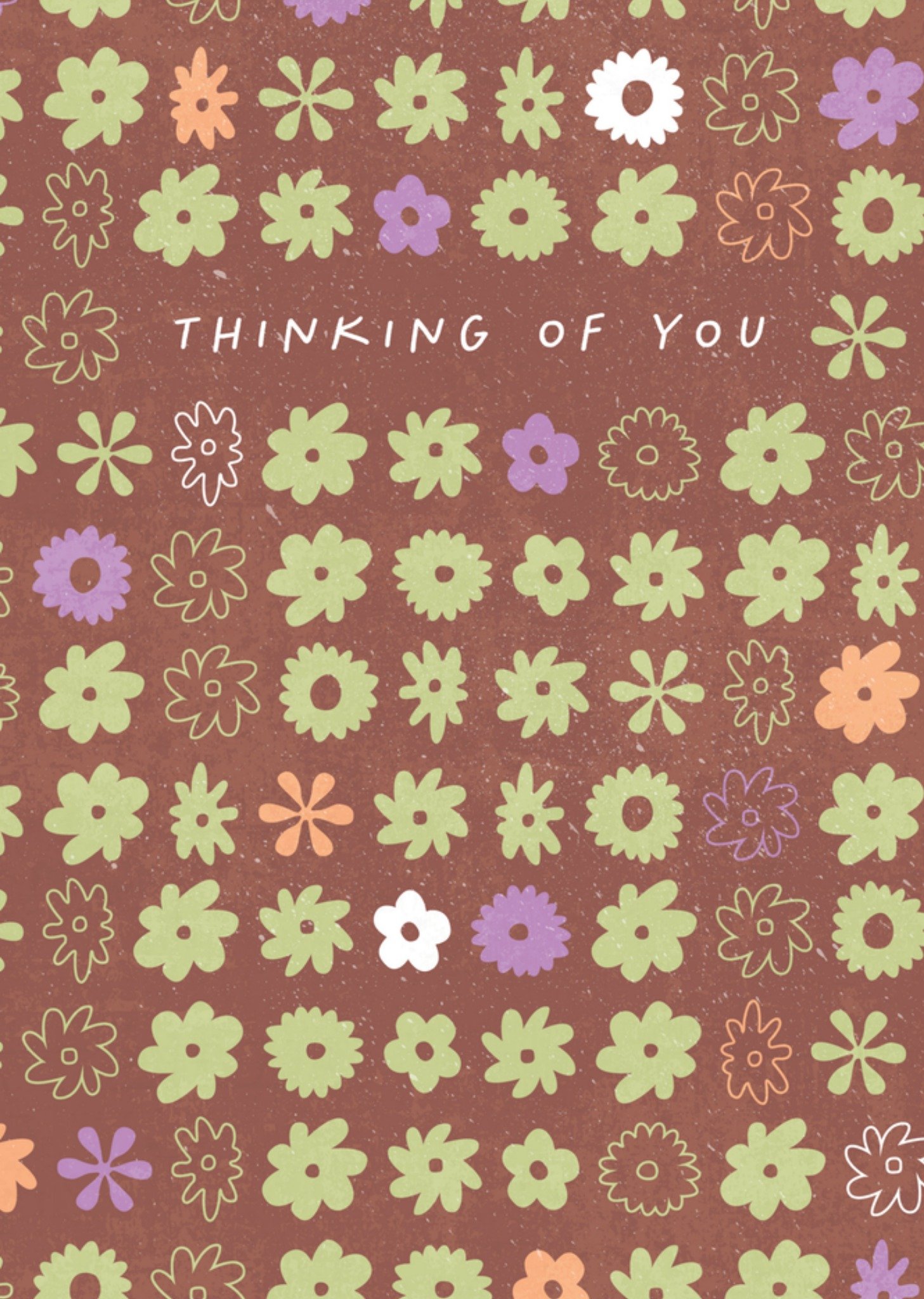 Denken aan kaart bloemen Kaart Melolelo