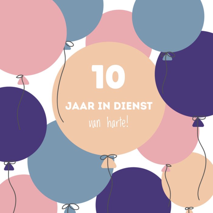 Greetz | Jubileumkaart | 10 jaar in dienst