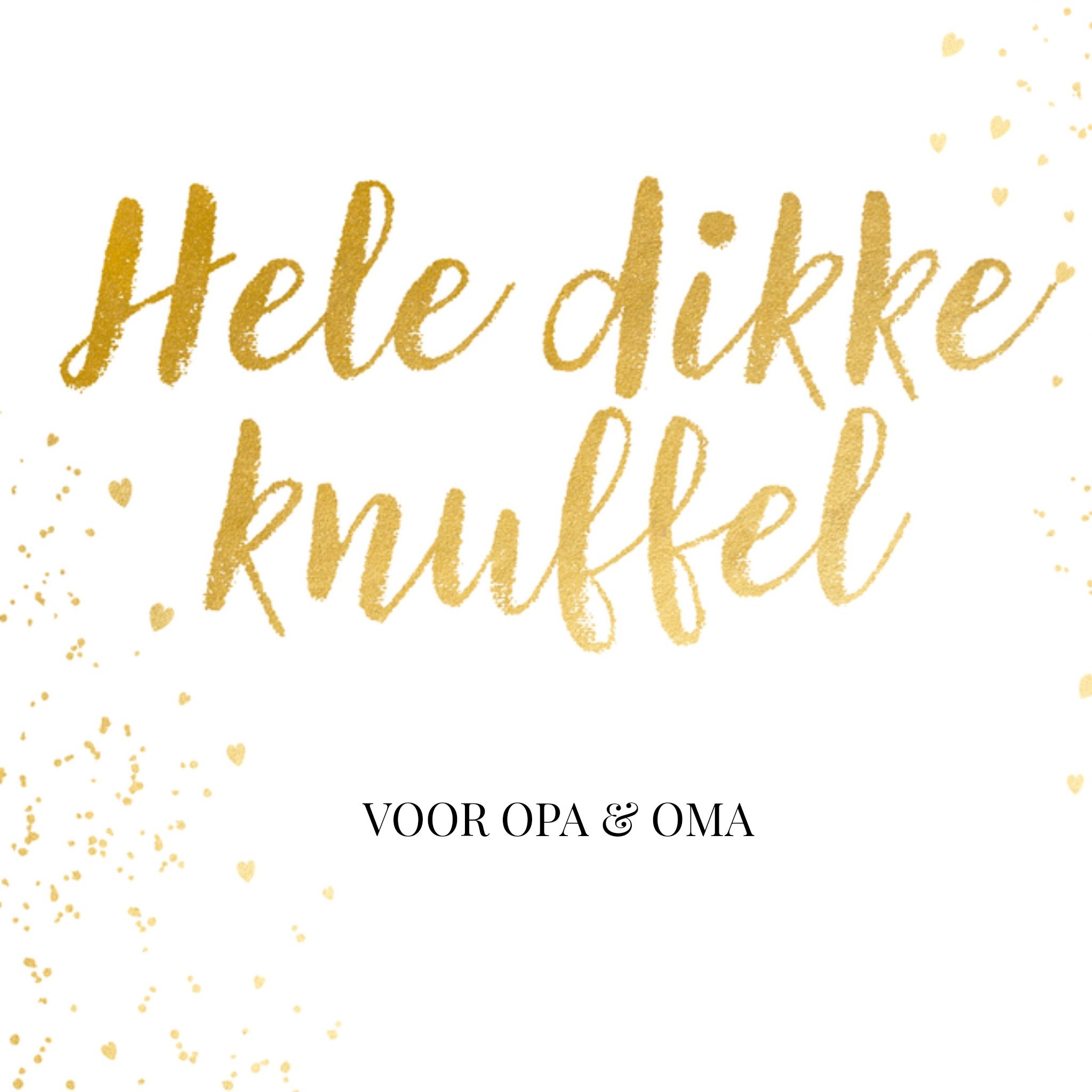 Greetz Sterkte kaart knuffel opa en oma Vierkant