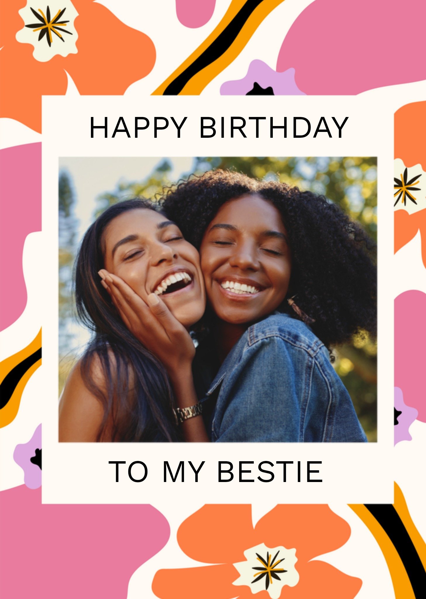 Greetz Verjaardagskaart Bestie Met foto Standard Card