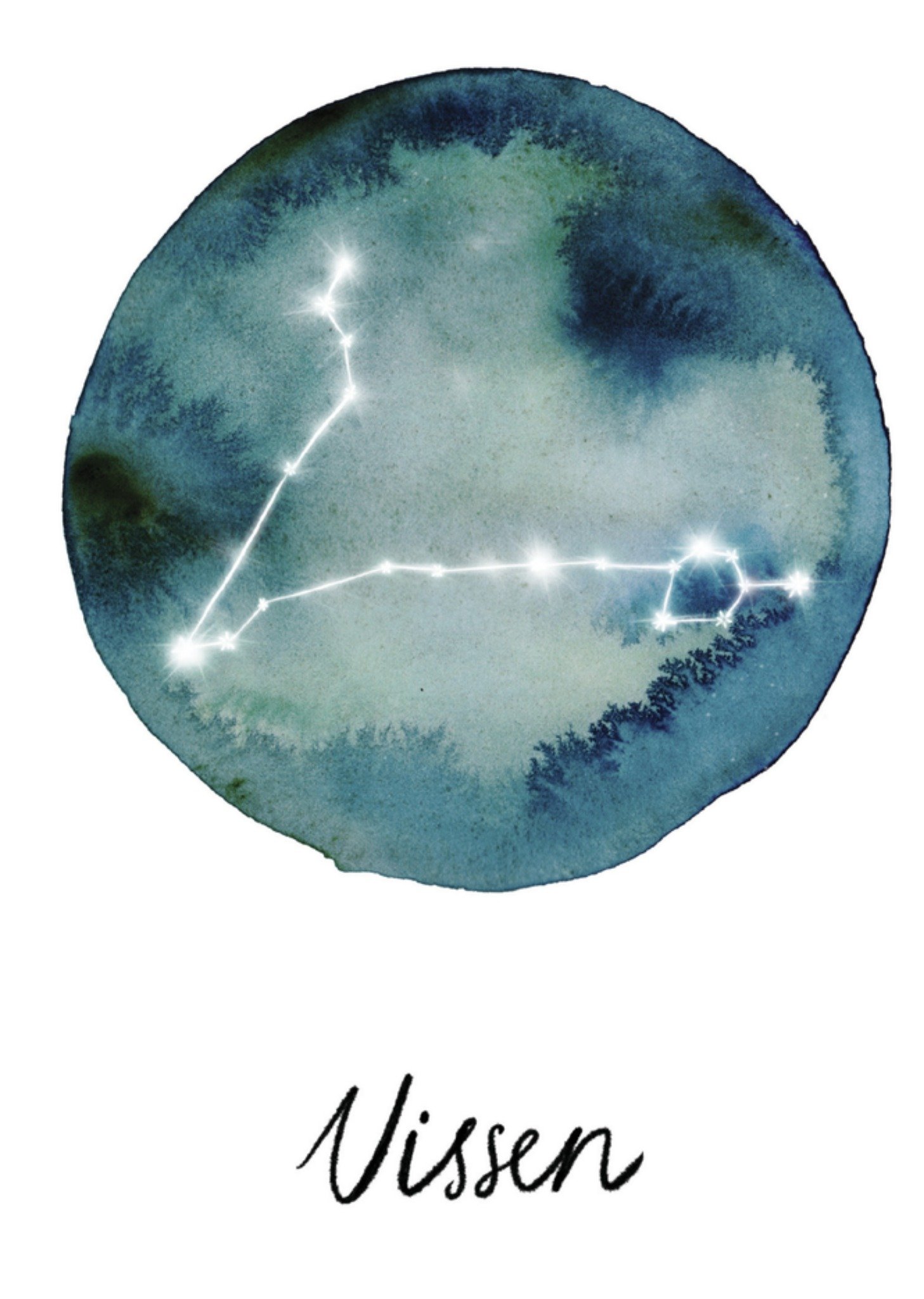 Verjaardagskaart vissen Kaart Marie Bodié