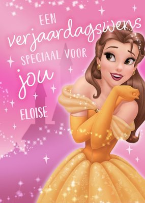 Disney Prinsessen | Verjaardagskaart | Belle