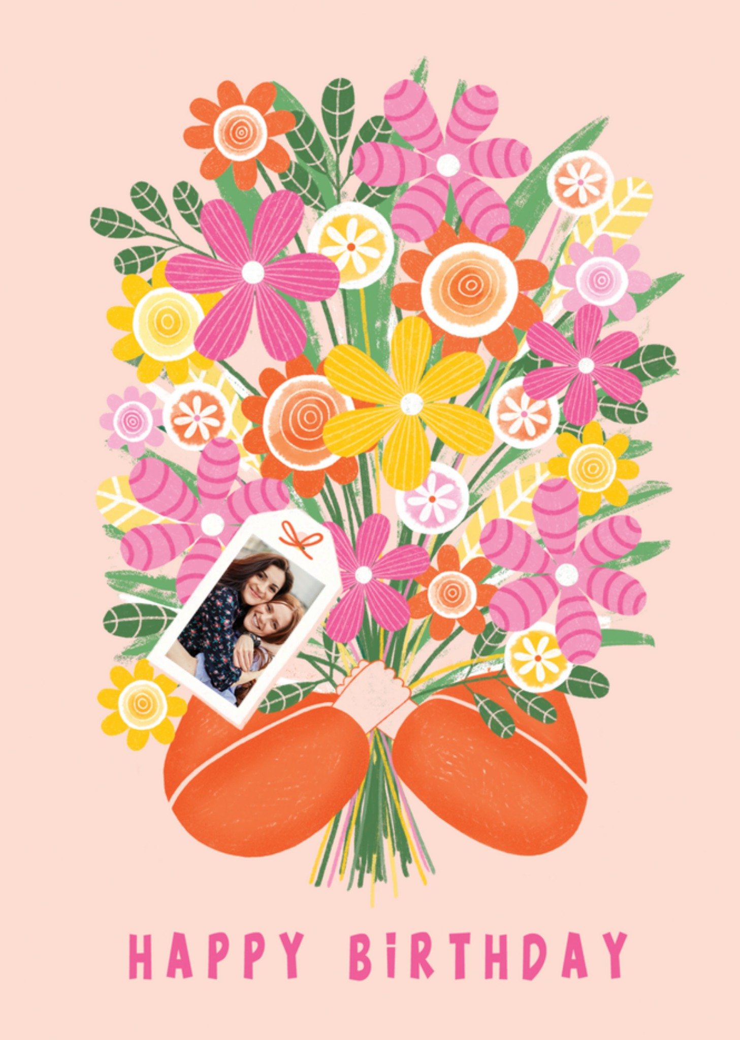 Verjaardag Bloemen Foto Kaart Marieke Witke