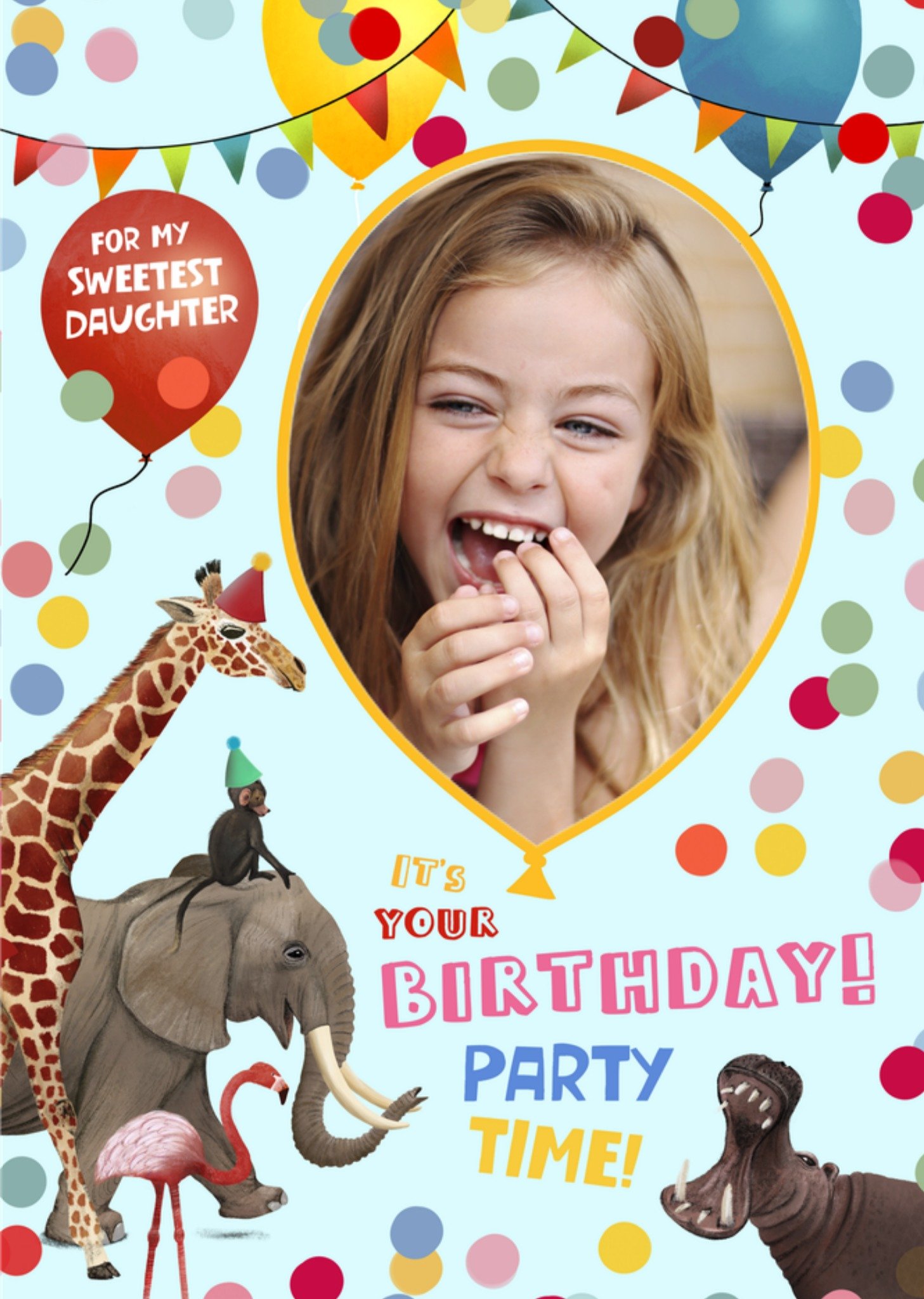 Patricia Hooning Verjaardagskaart Met foto Sweetest daughter Kaart Fishuals