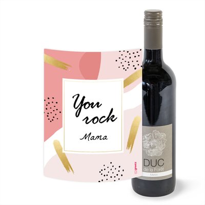 Duc de la Foret | Merlot | Mama met eigen tekst | 750 ml