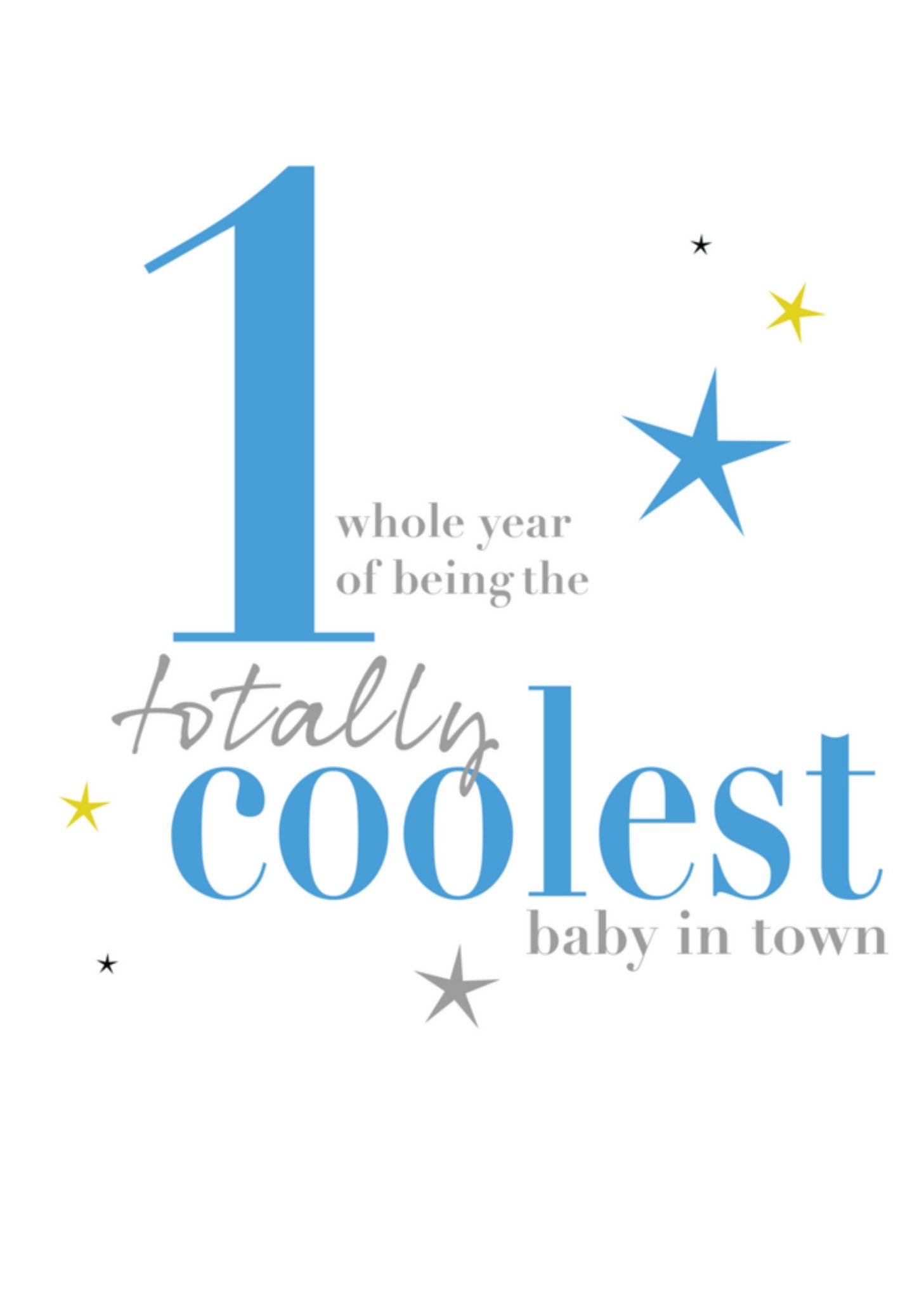 Verjaardagskaart coolest baby Kaart Papagrazi