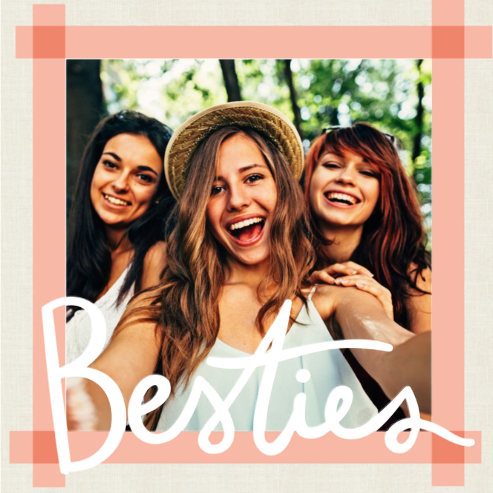 Greetz Verjaardagskaart fotokaart best friends Vierkant