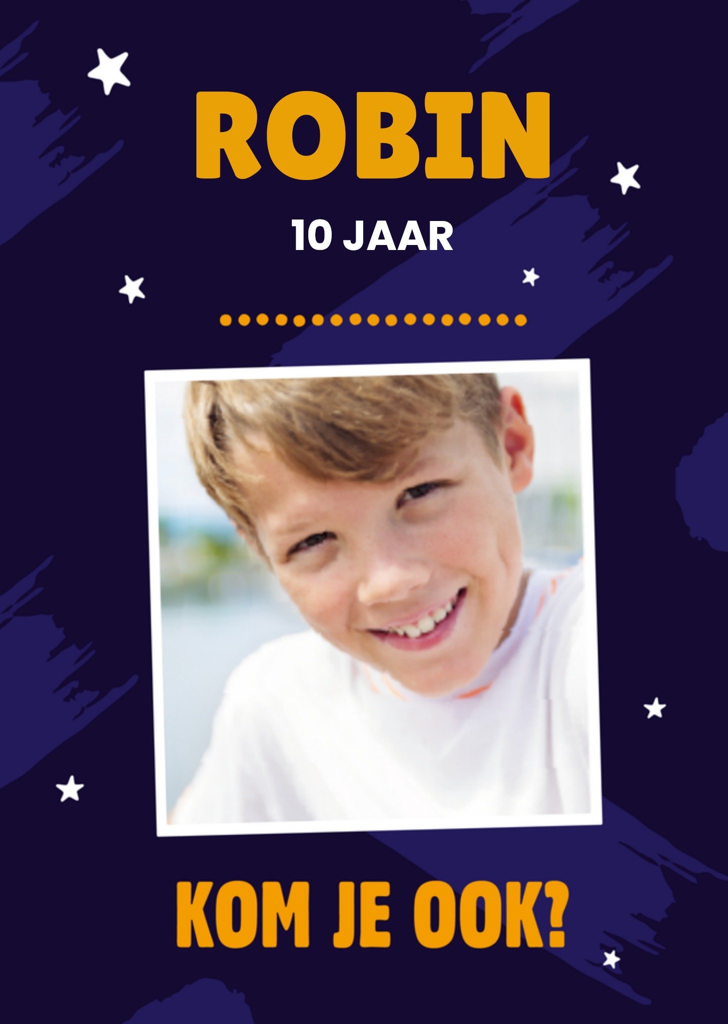 Kinderfeest Sterren Kaart Greetz