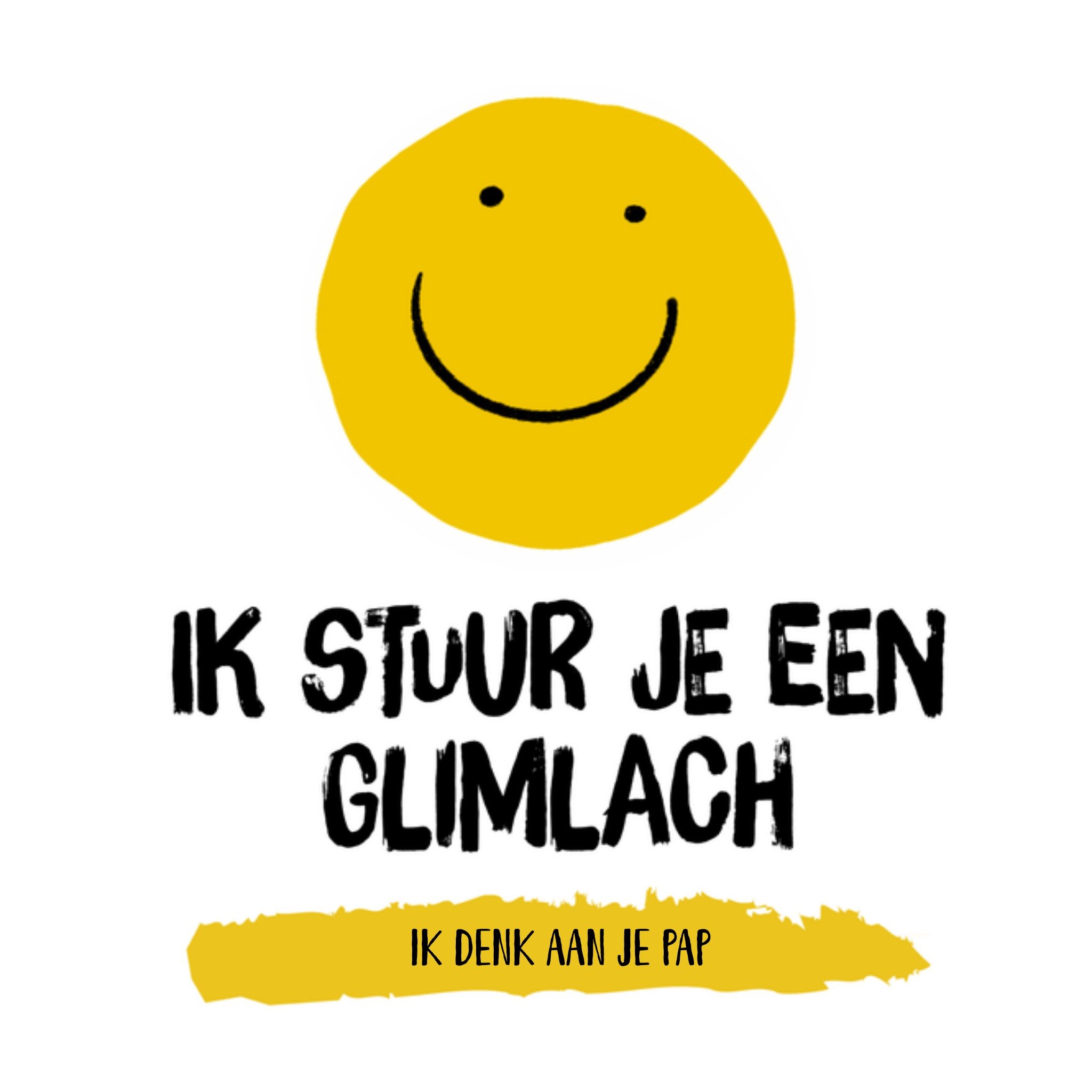 Greetz Denken aan kaart ik denk aan je pap Vierkant