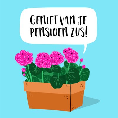 Greetz | Pensioen kaart | Geraniums