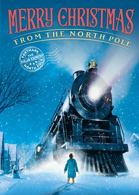 The Polar Express Merry Christmas From The North Pole Trein Kerstmis Kaart