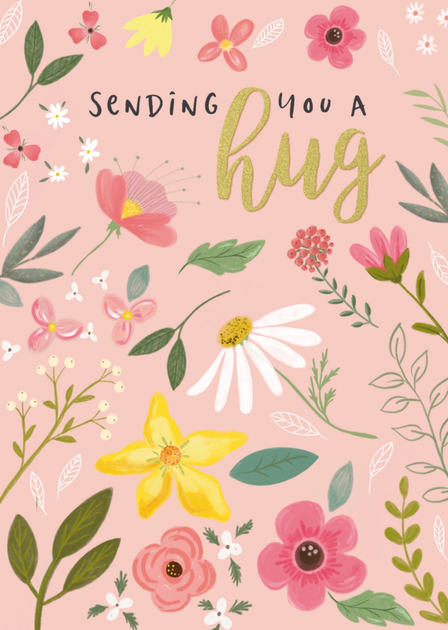 Denken aan-kaart Sending a hug Kaart Tsjip