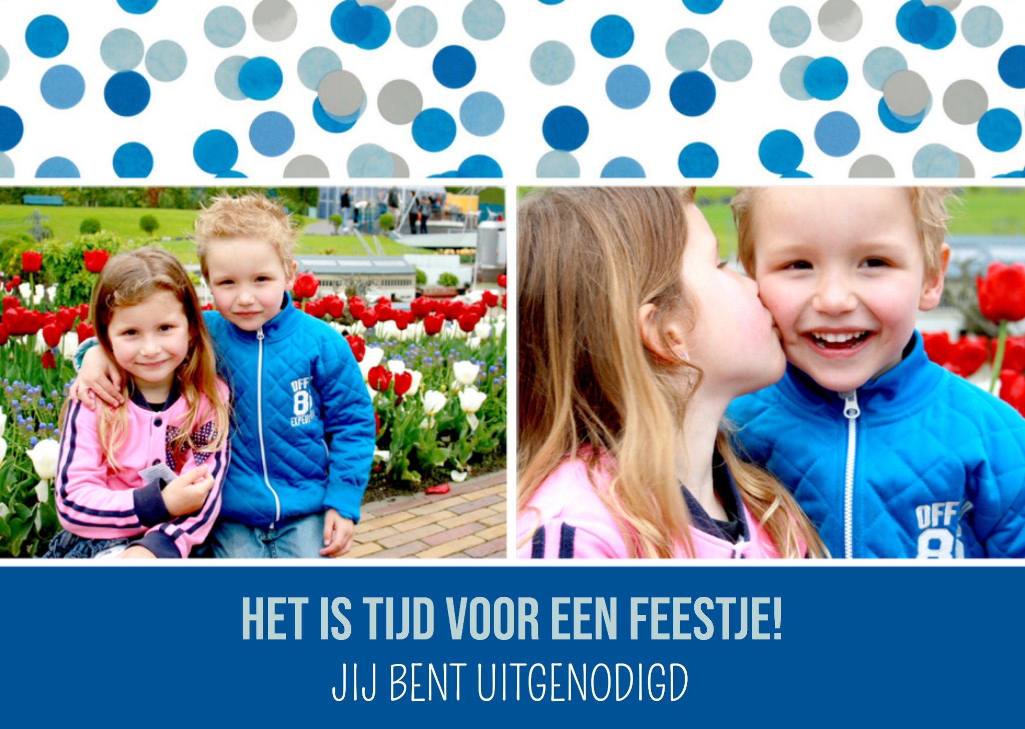 Stippenpatroon met eigen foto