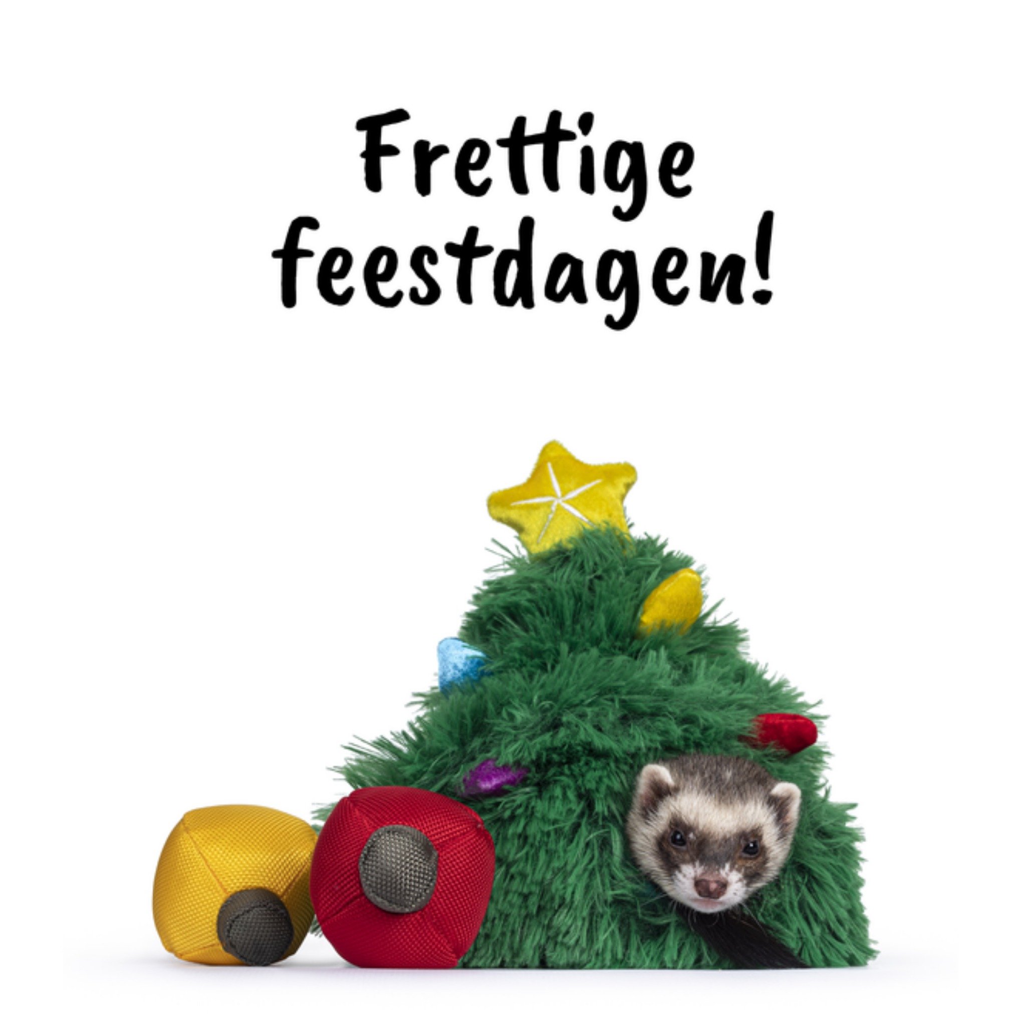 Kerstkaart Frettige feestdagen Catchy Images