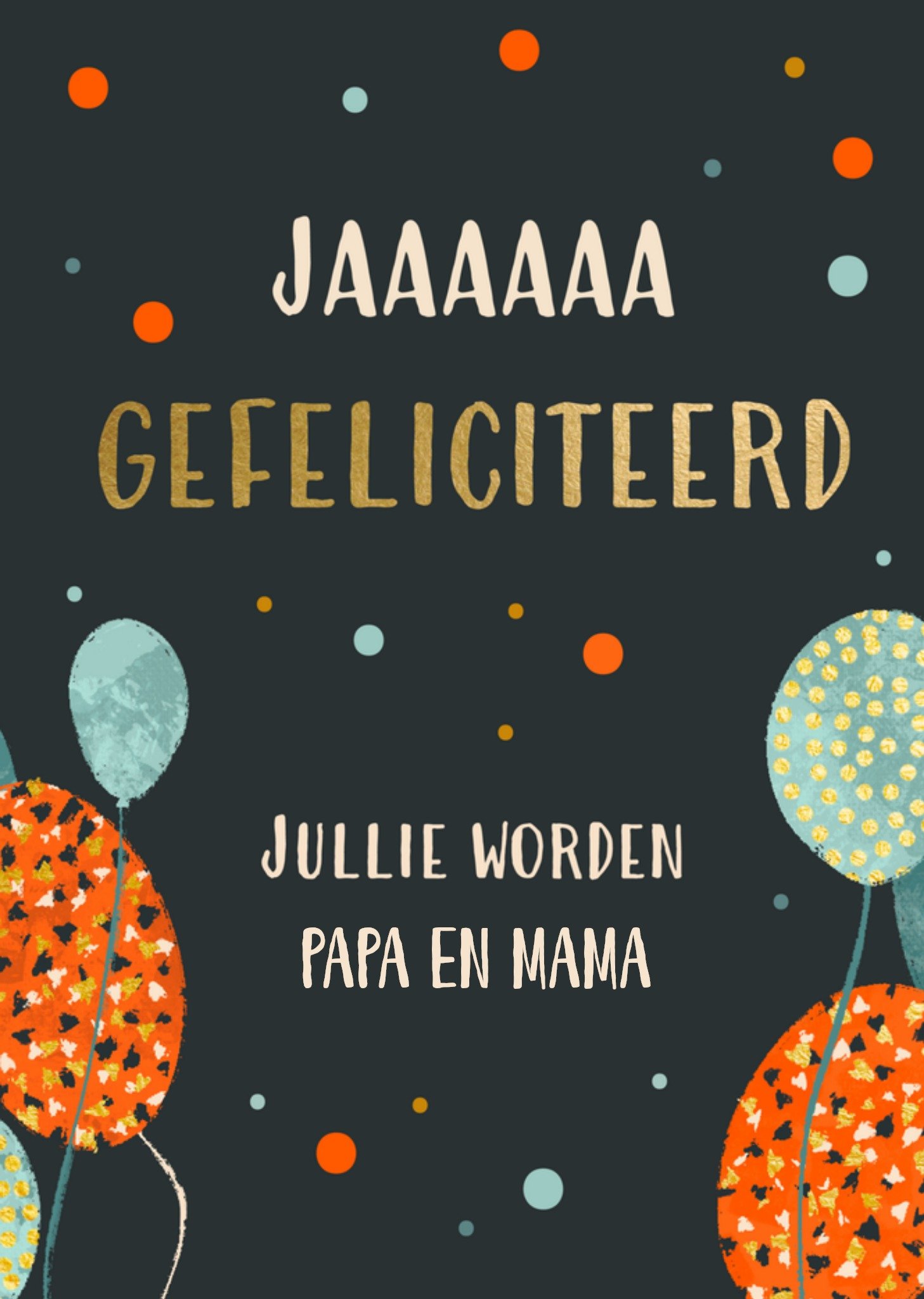 Zwangerschapskaart papa en mama Kaart Greetz