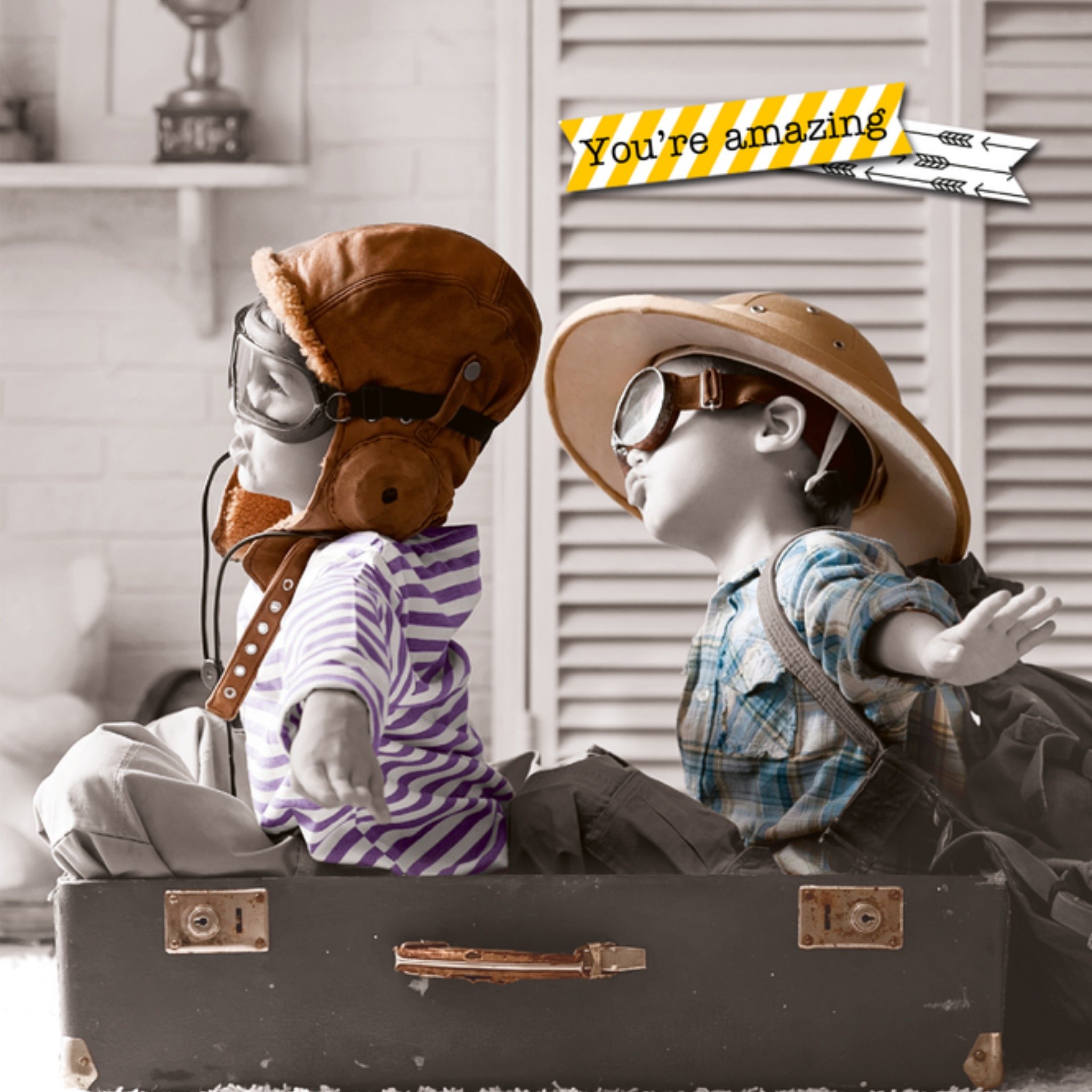 Bedankt kaart koffer amazing Vierkante Kaart TMS