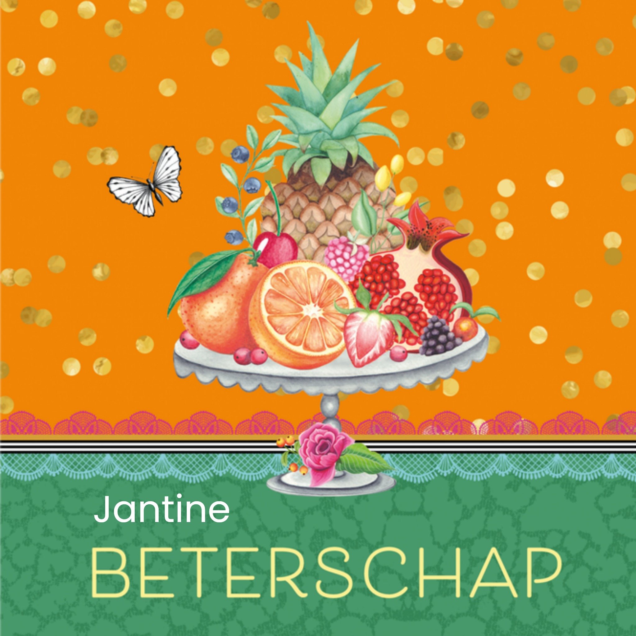 Beterschapskaart Eten Vierkante Kaart Melli Mello