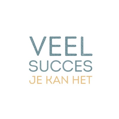 Greetz | Succeskaart | je kan het