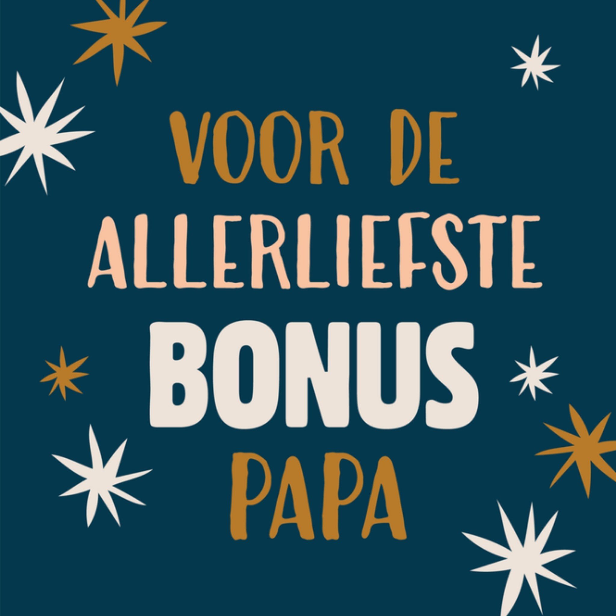 Greetz Vaderdagkaart bonus papa Vierkant