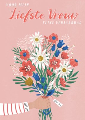 Dalia Clark Design | Verjaardagskaart | bloemen