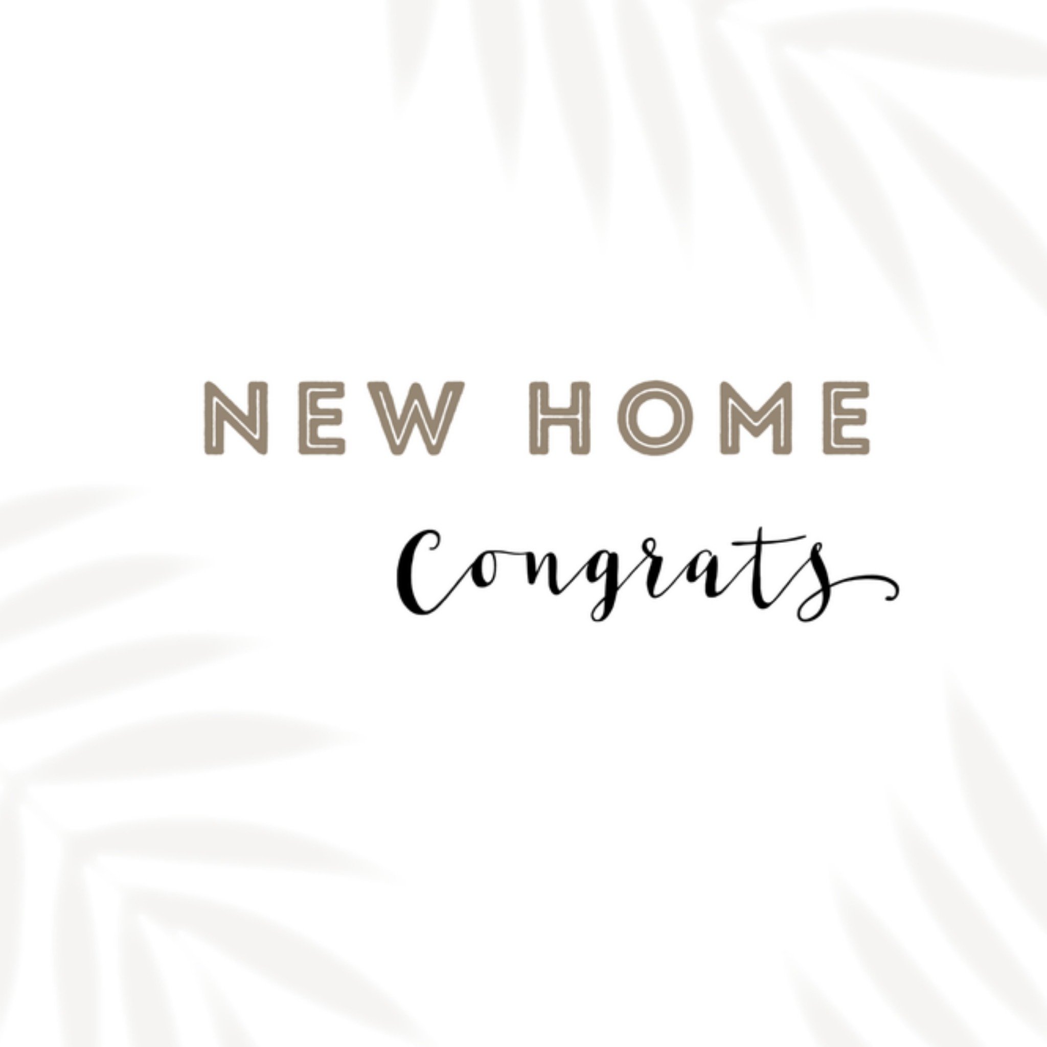 Greetz Nieuwe woning kaart tekst Vierkant