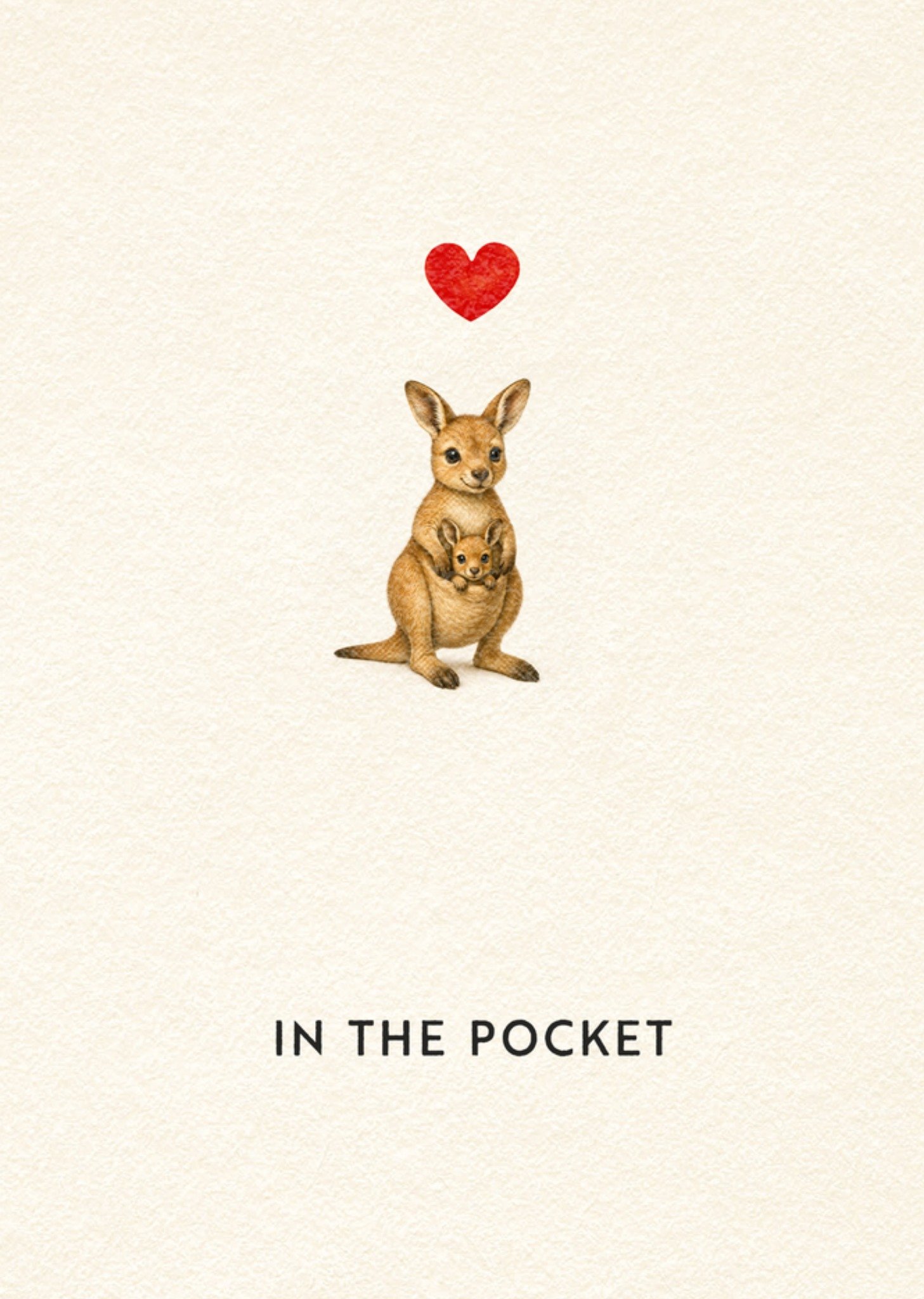 Bright Spot Geslaagdkaart In The Pocket Schattige Kangoeroe Illustratie Greetz