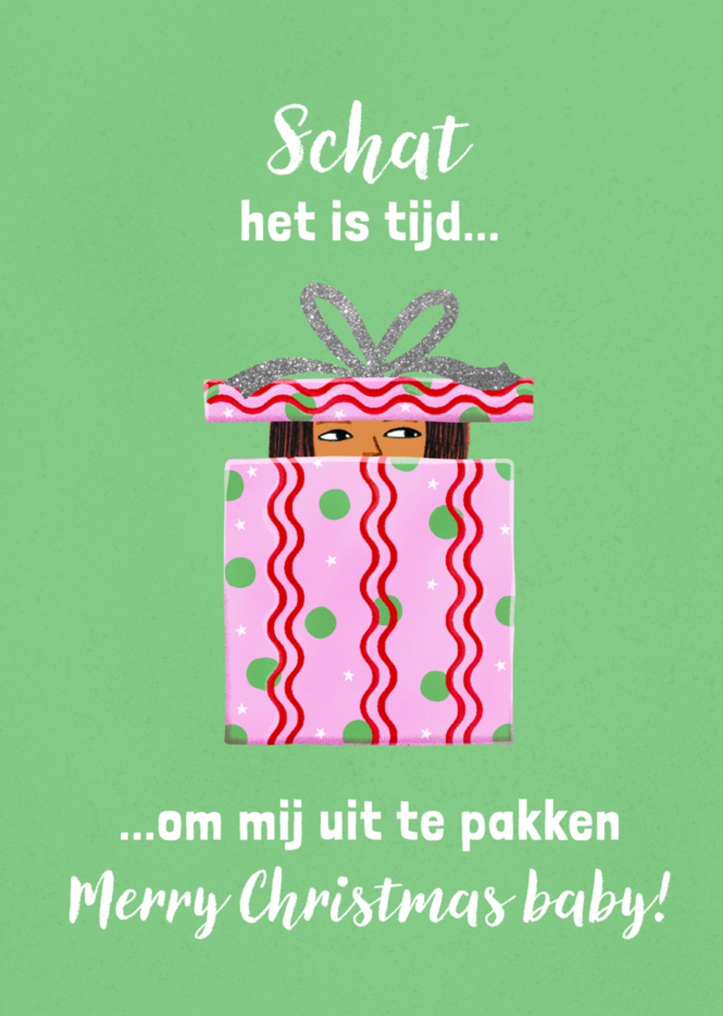 Kerstkaart Grappig Cadeautje Greetz