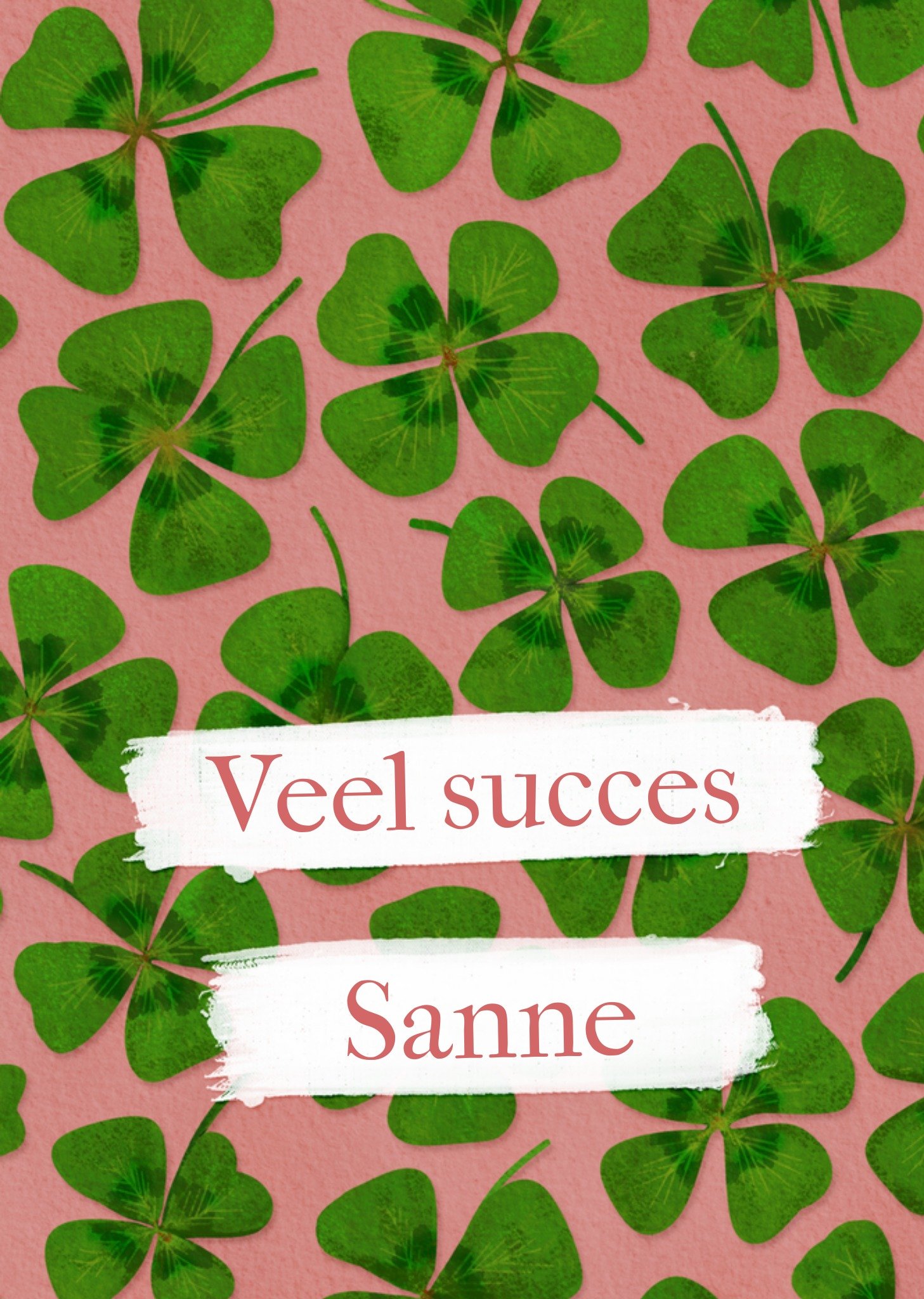 Succes kaart met naam Kaart Petit Konijn