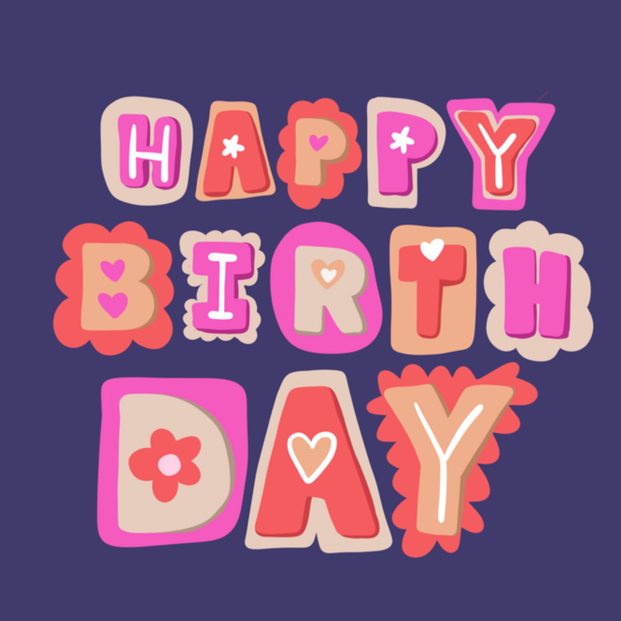 Greetz Verjaardagskaart Happy Birthday Vierkant