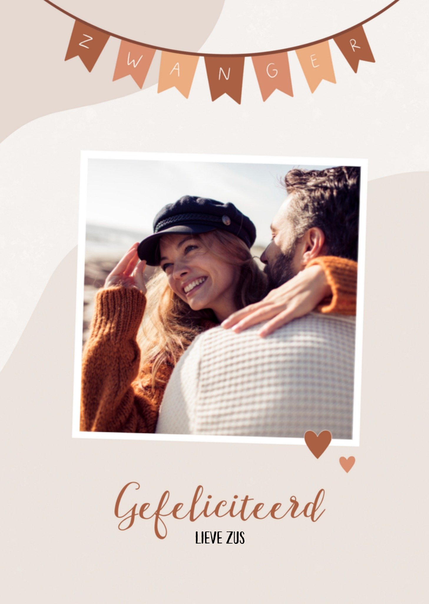 Zwangerschapskaart fotokaart zus Kaart Greetz