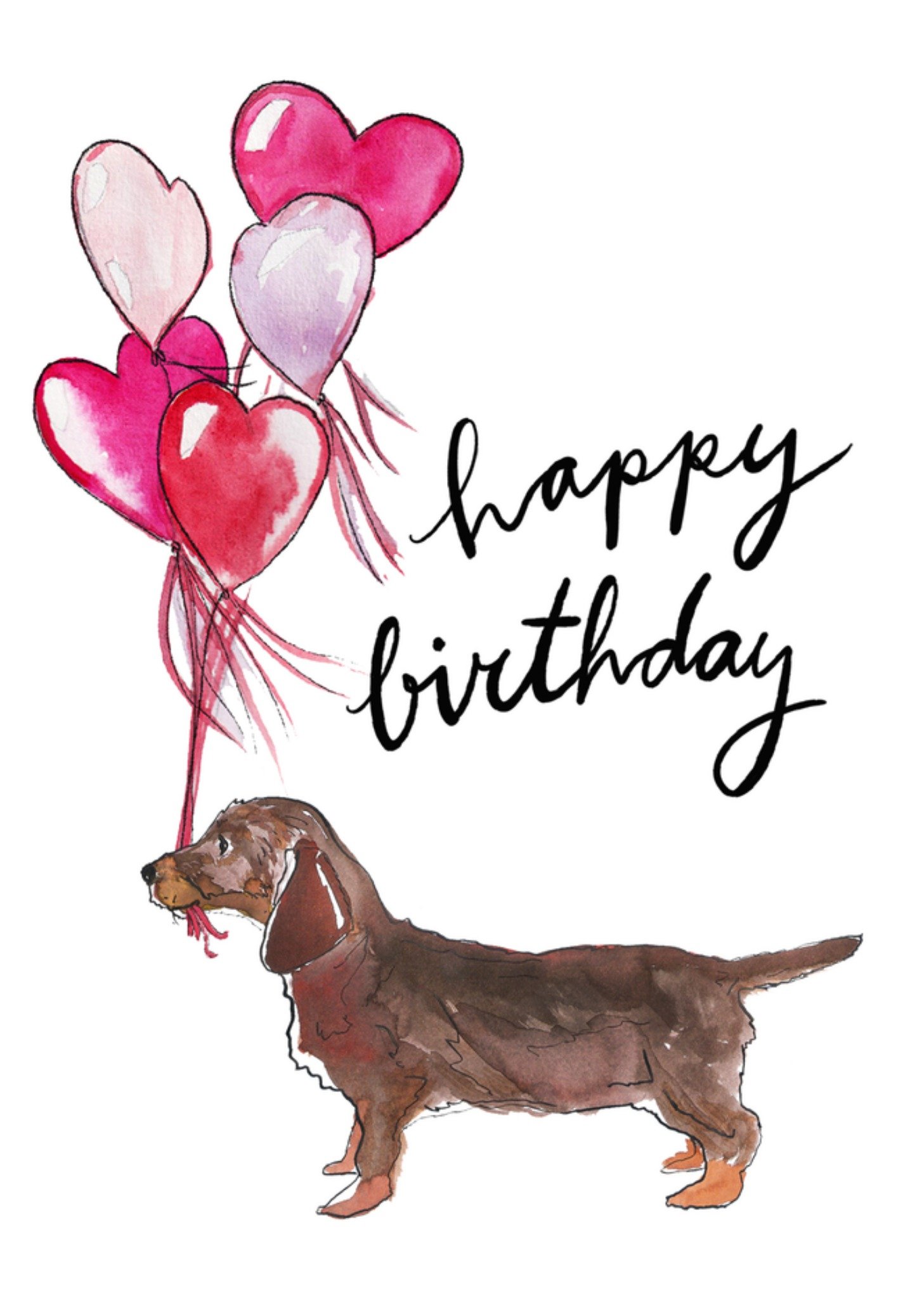 De Haarclip van Marie Claire Verjaardagskaart Happy birthday Kaart Marie Bodié