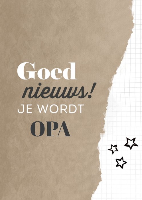 Greetz | Zwangerschapskaart | je wordt opa