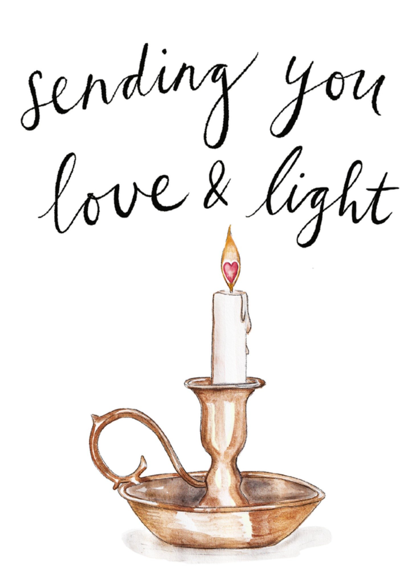 Marie Bodie Condoleancekaart Love and light Kaart Marie Bodié