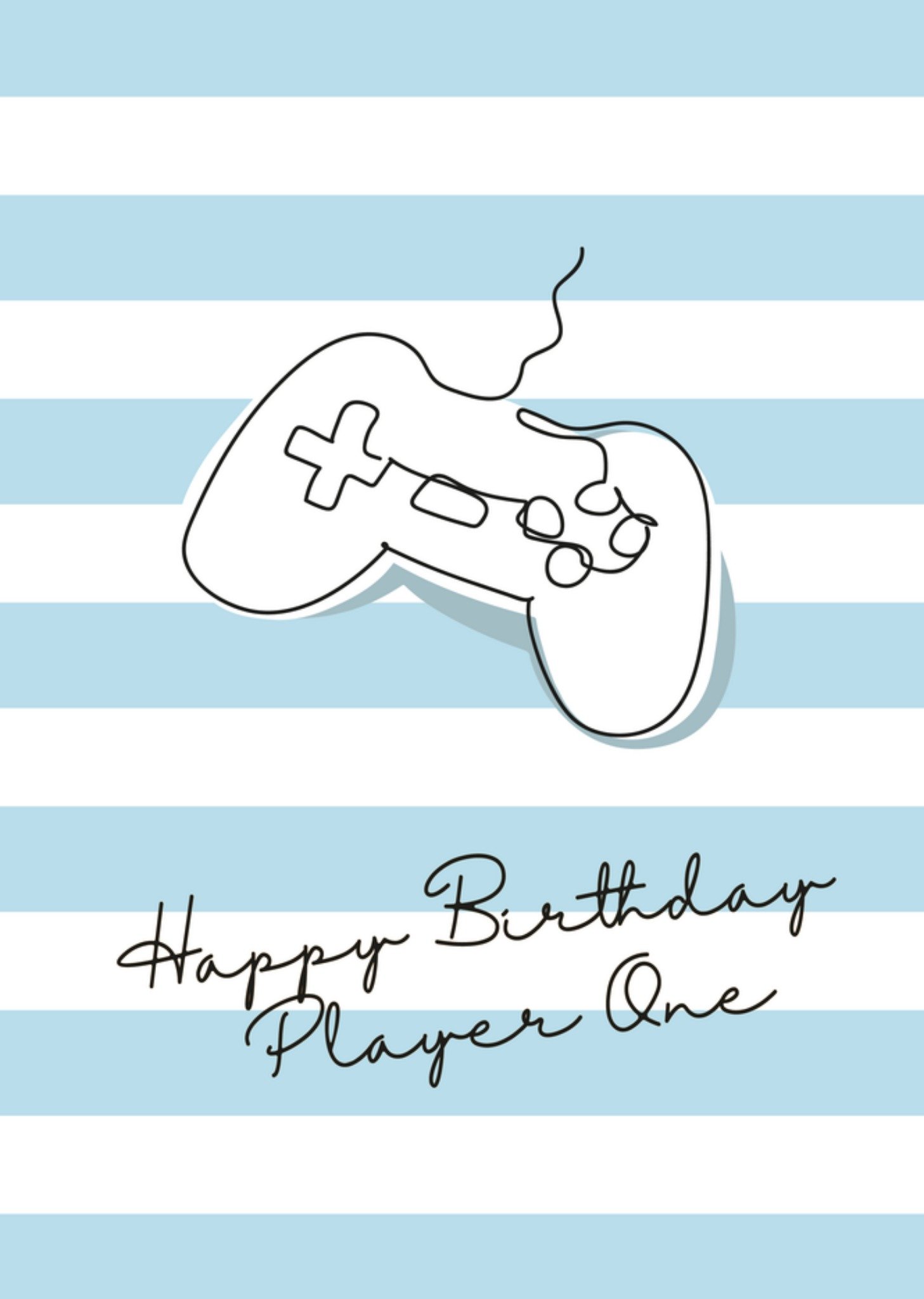 Verjaardagskaart Player one Paperclip