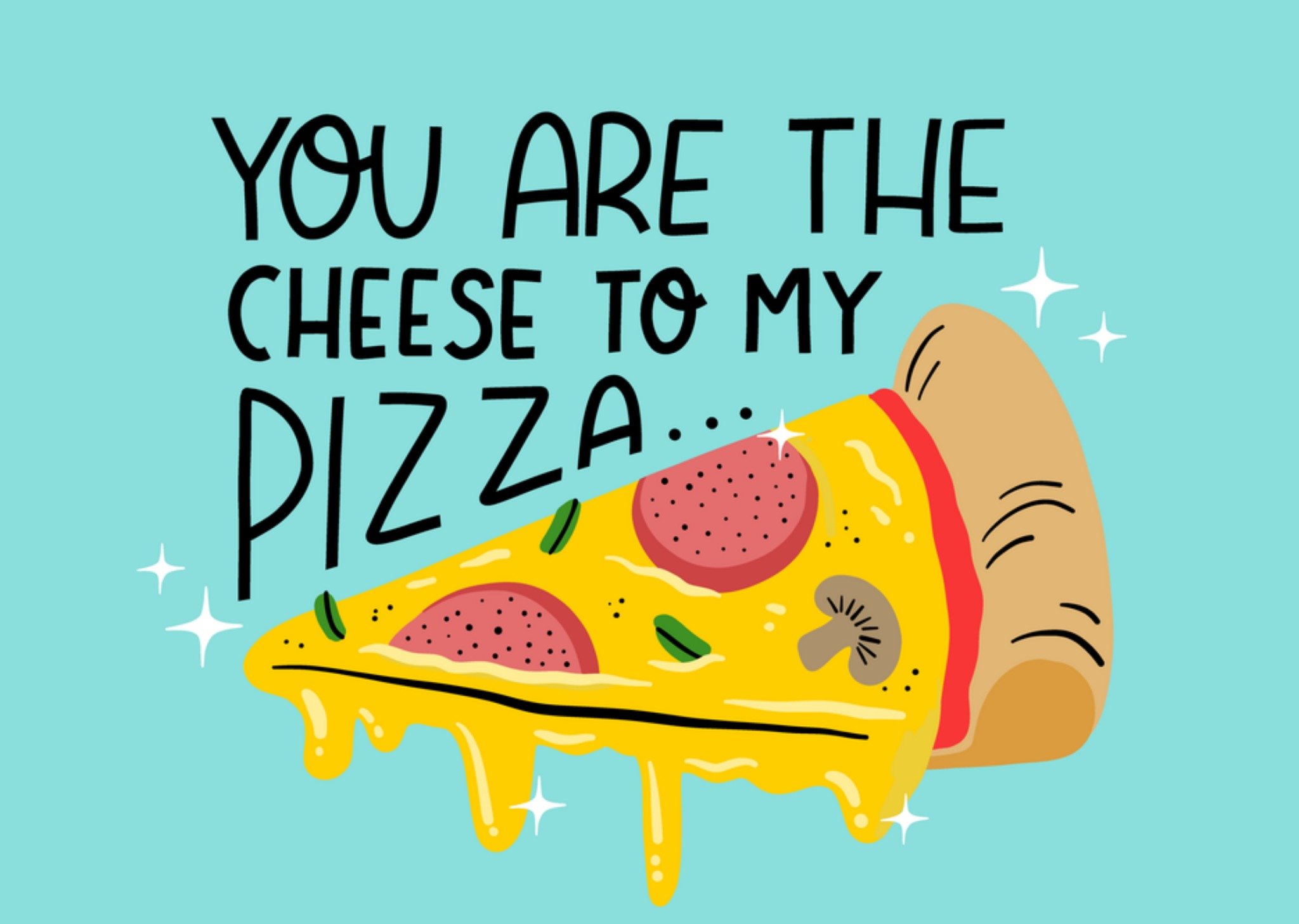 Zomaar kaart Pizza Kaart Greetz