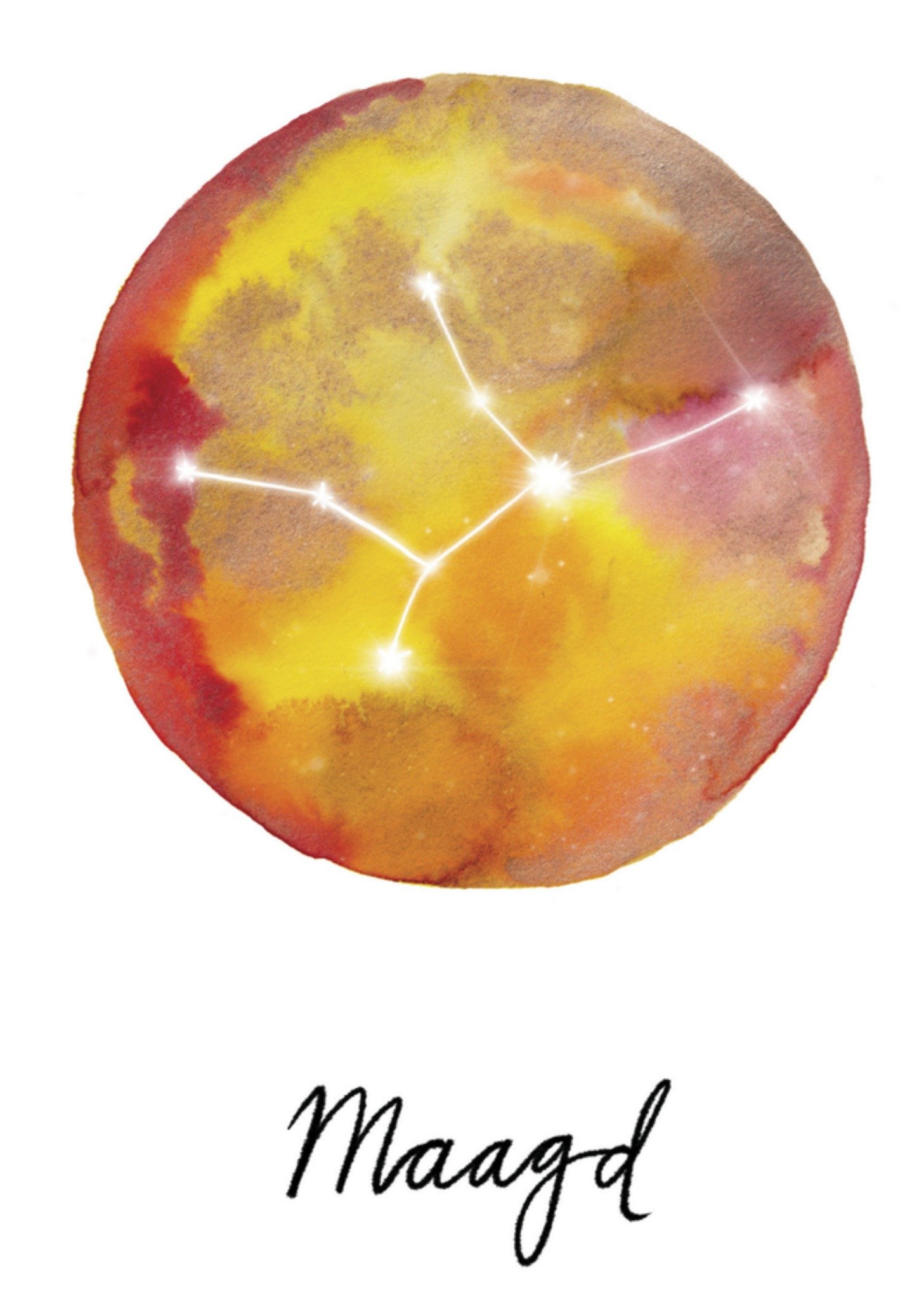 Verjaardagskaart sterrenbeeld Kaart Marie Bodié