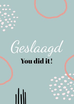 Greetz | Geslaagd kaart | you did it