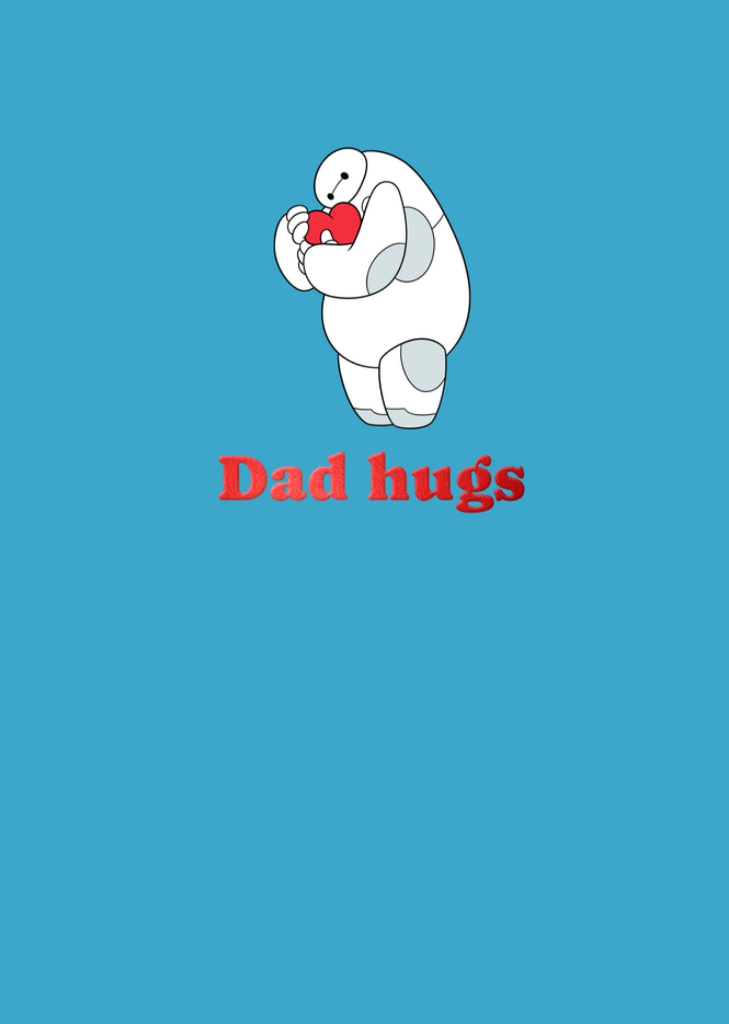 Disney Vaderdagkaart Big Hero 6 Dad hugs Greetz